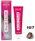 10,7 Крем-краска перманентная светлый блондин коричневый Ollin Color Ollin Professional 100 мл