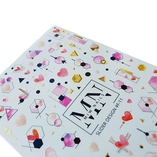11F Слайдеры для дизайна ногтей Фольгированый Miw Nails 2 гр