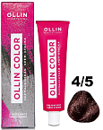 4,5 Крем-краска перманентная шатен махагоновый Ollin Color Ollin Professional 100 мл