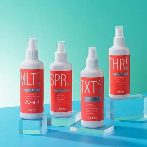 Спрей многофункциональный для волос 20-в-1 естественная фиксация 1 Multispray Style.UP Tefia 250 мл