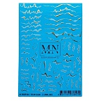 22F Слайдеры для дизайна ногтей Фольгированый Miw Nails 2 гр
