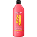 Шампунь бессульфатный для блеска окрашенных волос и тусклых волос Glow Mania Matrix 1000 мл