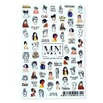 29W Слайдеры для дизайна ногтей Цветной Miw Nails 2 гр