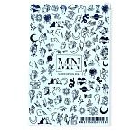 06# Слайдеры для дизайна ногтей Черно-белый Miw Nails 2 гр