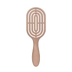 Расческа массажная для волос натуральная щетина Бежевая Hair Brush Solomeya
