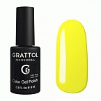 034 Гель-лак Color Gel Polish Yellow Grattol 9 мл