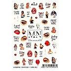 68W Слайдеры для дизайна ногтей Цветной Miw Nails 2 гр