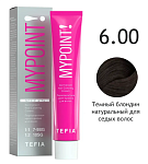 6,00 Крем-краска для седых волос темный блонд натуральный MyPoint Special Grey Tefia 60 мл