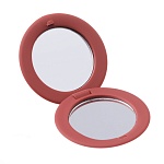 Зеркало карманное Прованс круглое бордовое d 6 см Dewal Beauty