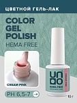 2407 Гель-лак для ногтей Кремово-розовый - Cream Pink Hema Free Uno 10 гр