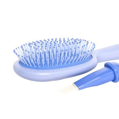 Расческа массажная для волос Голубая Милый Мишка Massage Hair Brush Solomeya
