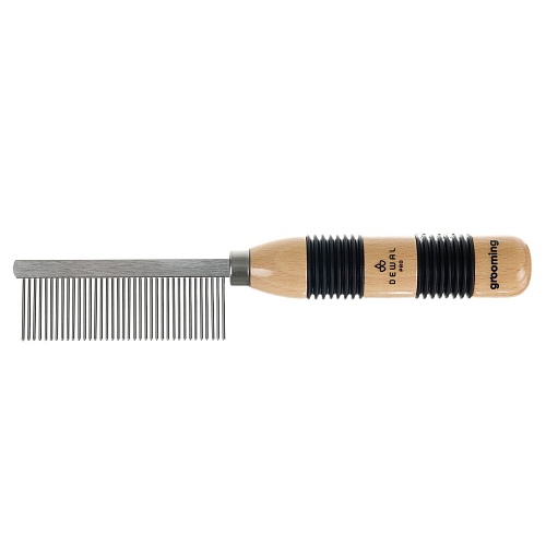 Расческа для животных с ручкой редкие металлические штифты Dewal Pro Grooming
