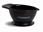 Чаша для красителя пластиковая с прорезиненным дном SureGrip Suction Bowl Black Framar
