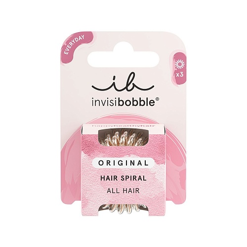 Резинка для волос Original Bronze Me Pretty бронза Invisibobble Tangle Teezer 3 шт