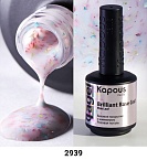 База для ногтей с шиммером розовая поталь Brilliant Base Coat Kapous Nails 15 мл