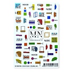 10F Слайдеры для дизайна ногтей Фольгированый Miw Nails 2 гр