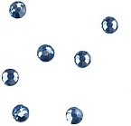 Стразы для дизайна ногтей Swarovski цветные термоклеевые в баночке SS4 230-250 шт