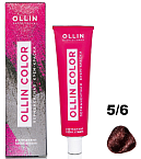 5,6 Крем-краска перманентная светлый шатен красный Ollin Color Ollin Professional 100 мл