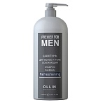 Шампунь мужской для волос и тела освежающий Men Ollin Professional 1000 мл
