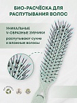 Расческа для сухих и влажных волос DetanglerHairbrushPastel Green5460-M2 пастельно-зеленая Solomeya