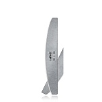Пилка полукруглая для искусственных ногтей серая 120/150 грит Runail