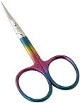 Ножницы маникюрные для кожи Silver Star НСС 6 MC Muiticolor