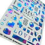 27F Слайдеры для дизайна ногтей Фольгированый Miw Nails 2 гр