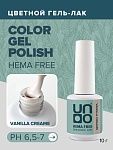 2417 Гель-лак для ногтей Ванильный крем - Vanilla Creame Hema Free Uno 10 гр