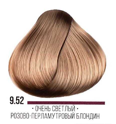 9,52 Крем-краска стойкая очень светлый блондин розово-перламутровый ААА Kaaral 100 мл