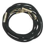 Резинки для волос черные midi Dewal 10 шт