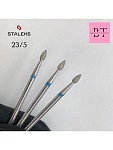 Фреза алмазная капля синяя d 2,3 мм рабочая часть 5 мм 104.257.524.023 Staleks Pro