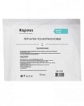 Перчатки одноразовые универсальные ПЭ L прозрачные удлинённые Kapous Professional 50 шт