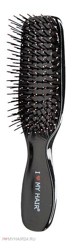 Щетка парикмахерская Spider 1503 черная размер S I love my hair