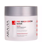 Маска разогревающая для роста волос Pre-wash Grow Mask Aravia 300 мл