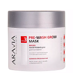 Маска разогревающая для роста волос Pre-wash Grow Mask Aravia 300 мл