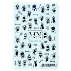 05# Слайдеры для дизайна ногтей Черно-белый Miw Nails 2 гр