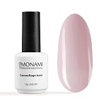 База для ногтей камуфлирующая каучуковая Розовая Rubber Base Rose Monami 15 мл