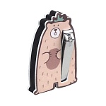 Набор для маникюра Медвежонок кусачки и пилка 180/3000 грит Manicure Set Teddy Bear Solomeya