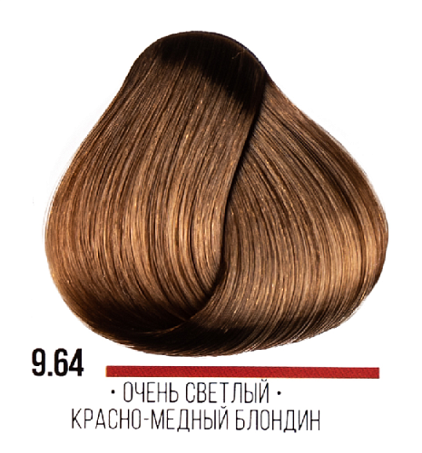 9,64 Крем-краска стойкая очень светлый блондин красно-медный ААА Kaaral 100 мл