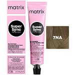 Краситель для волос безаммиачный 7NA блонд натуральный пепельный Matrix Super Sync Pre-Bonded 90 мл
