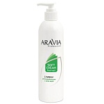 Сливки после депиляции успокаивающие с алоэ вера Aravia 300 мл