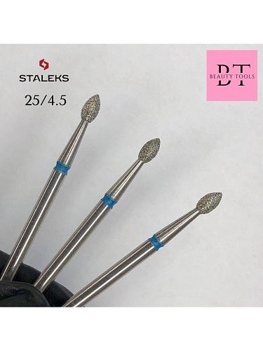 Фреза алмазная почка острая синяя d 2,5 мм рабочая часть 4,5 мм 104.243.524.025 Staleks Pro