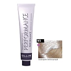 9,1 Крем-краска перманентная блондин пепельный Ollin Performance Ollin Professional 60мл
