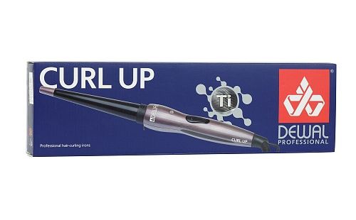 РЕК Плойка для волос Curl Up 19-32 мм конусная титан+турмалин Dewal