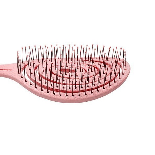 Расческа-био подвижная светло-розовая Detangling Bio Hair Brush Light pink 5440-M2 Solomeya