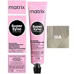 10A Крем-краска для волос очень-очень светлый блондин пепельный Super Sync Pre-Bonded Matrix 90 мл