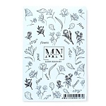 01# Слайдеры для дизайна ногтей Черно-белый Miw Nails 2 гр