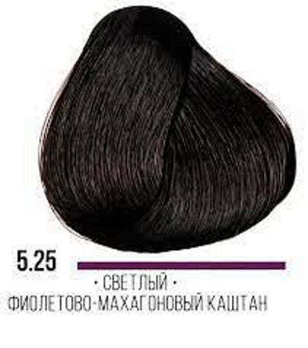 Cтойкая крем-краска для волос Kaaral AAA Hair Cream Colorant 5,25 светлый  фиолетово-махагоновый каштан интенсивный 100 мл