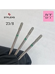 Фреза алмазная цилиндр закругленная зеленая d 2,3мм раб.часть 8 мм 104.141.534.023 Staleks Pro