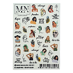 401W Слайдеры для дизайна ногтей Цветной Miw Nails 2 гр
